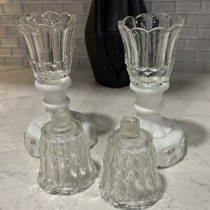 Homco Starlite Vintage Crystal Votive Peg